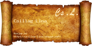 Csillag Lina névjegykártya